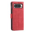 For Google Pixel 10 Pro XL Nail Skin Feel Stitching Calf Texture Leather Phone Case(Red) - 3