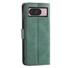 For Google Pixel 10 / 10 Pro Nail Skin Feel Stitching Calf Texture Leather Phone Case(Green) - 3