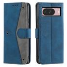 For Google Pixel 10 / 10 Pro Nail Skin Feel Stitching Calf Texture Leather Phone Case(Blue) - 1