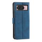 For Google Pixel 10 / 10 Pro Nail Skin Feel Stitching Calf Texture Leather Phone Case(Blue) - 3