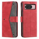 For Google Pixel 10 / 10 Pro Nail Skin Feel Stitching Calf Texture Leather Phone Case(Red) - 1
