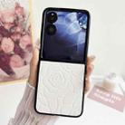 For Xiaomi Mix Flip Impression Camellia Pattern Protective Phone Case(White) - 2