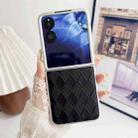 For Xiaomi Mix Flip Pearlescent Paint Diamond Shaped Checkered Leather Phone Case(Black) - 2