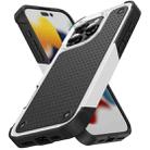 For iPhone 16 Pro Max PC + TPU Shockproof Protective Phone Case(White+Black) - 1