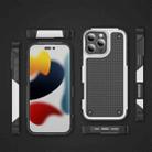 For iPhone 16 Pro Max PC + TPU Shockproof Protective Phone Case(White+Black) - 2