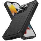 For iPhone 16 Pro Max PC + TPU Shockproof Protective Phone Case(Black+Black) - 1