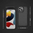 For iPhone 16 Pro Max PC + TPU Shockproof Protective Phone Case(Black+Black) - 2