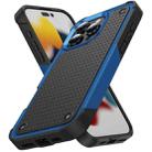 For iPhone 16 Pro PC + TPU Shockproof Protective Phone Case(Blue+Black) - 1