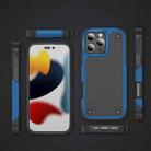 For iPhone 16 Pro PC + TPU Shockproof Protective Phone Case(Blue+Black) - 2