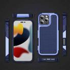 For iPhone 16 Pro PC + TPU Shockproof Protective Phone Case(Light Purple+Sapphire Blue) - 2