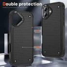 For iPhone 16 Plus PC + TPU Shockproof Protective Phone Case(Black+Black) - 3