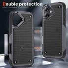 For iPhone 16 Plus PC + TPU Shockproof Protective Phone Case(Grey+Black) - 3