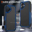 For iPhone 16 Plus PC + TPU Shockproof Protective Phone Case(Blue+Black) - 3