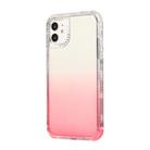 For iPhone 12 / 12 Pro 3 In 1 Dreamland PC + TPU Gradient Monochrome Transparent Border Protective Case(Red) - 2