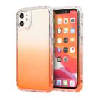 For iPhone 12 / 12 Pro 3 In 1 Dreamland PC + TPU Gradient Monochrome Transparent Border Protective Case(Orange) - 1