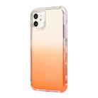 For iPhone 12 / 12 Pro 3 In 1 Dreamland PC + TPU Gradient Monochrome Transparent Border Protective Case(Orange) - 2