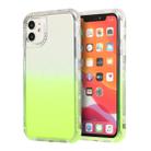 For iPhone 12 / 12 Pro 3 In 1 Dreamland PC + TPU Gradient Monochrome Transparent Border Protective Case(Green) - 1