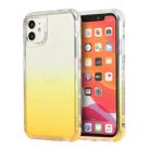 For iPhone 12 / 12 Pro 3 In 1 Dreamland PC + TPU Gradient Monochrome Transparent Border Protective Case(Yellow) - 1