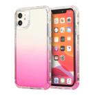 For iPhone 12 Pro Max 3 In 1 Dreamland PC + TPU Gradient Monochrome Transparent Border Protective Case(Pink) - 1