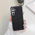 For Samsung Galaxy S24 FE 5G Glitter Powder Shockproof TPU Phone Case(Black) - 1