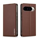 For Google Pixel 9 Pro XL LC.IMEEKE L1 Series Frosted Fine Texture PU Phone Case(Brown) - 2