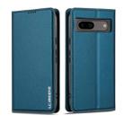 For Google Pixel 8 LC.IMEEKE L1 Series Frosted Fine Texture PU Phone Case(Blue) - 2