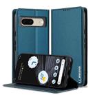 For Google Pixel 7 5G LC.IMEEKE L1 Series Frosted Fine Texture PU Phone Case(Blue) - 1