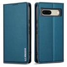 For Google Pixel 7 5G LC.IMEEKE L1 Series Frosted Fine Texture PU Phone Case(Blue) - 2