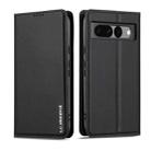 For Google Pixel 7 Pro 5G LC.IMEEKE L1 Series Frosted Fine Texture PU Phone Case(Black) - 2