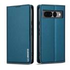 For Google Pixel 7 Pro 5G LC.IMEEKE L1 Series Frosted Fine Texture PU Phone Case(Blue) - 2