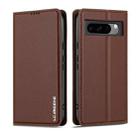 For Google Pixel 8 Pro LC.IMEEKE L1 Series Frosted Fine Texture PU Phone Case(Brown) - 2