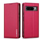 For Google Pixel 8 Pro LC.IMEEKE L1 Series Frosted Fine Texture PU Phone Case(Red) - 2