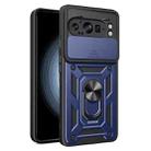 For Google Pixel 9 Pro XL Sliding Camera Cover Design TPU+PC Phone Case(Blue) - 1