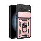 For Google Pixel 7 Pro 5G Sliding Camera Cover Design TPU+PC Phone Case(Rose Gold) - 1