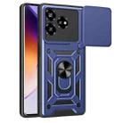 For ZTE Axon 60 4G Sliding Camera Cover Design TPU+PC Phone Case(Blue) - 1