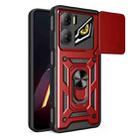 For ZTE nubia Neo 3 Sliding Camera Cover Design TPU+PC Phone Case(Red) - 1