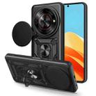 For ZTE nubia Focus / Blade A75 5G Sliding Camera Cover Design TPU+PC Phone Case(Black) - 1