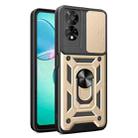 For TCL 50 SE Sliding Camera Cover Design TPU+PC Phone Case(Gold) - 1