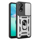 For TCL 50 SE Sliding Camera Cover Design TPU+PC Phone Case(Silver) - 1