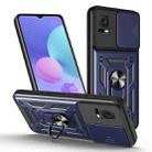 For TCL 405 / 406 / 408 Sliding Camera Cover Design TPU+PC Phone Case(Blue) - 1