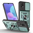 For TCL 405 / 406 / 408 Sliding Camera Cover Design TPU+PC Phone Case(Green) - 1