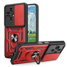 For TCL 50 NxtPaper / 50 Pro NxtPaper Sliding Camera Cover Design TPU+PC Phone Case(Red) - 1