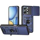 For itel A90 4G Sliding Camera Cover Design TPU+PC Phone Case(Blue) - 1