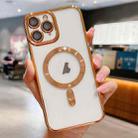For iPhone 11 Pro Max Electroplating MagSafe Phone Case(Gold) - 1