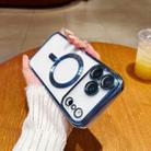 For iPhone 17 Pro Electroplating MagSafe Phone Case(Sierra Blue) - 1