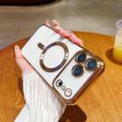 For iPhone 17 Pro Electroplating MagSafe Phone Case(Gold) - 1