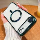 For iPhone 17 Air Electroplating MagSafe Phone Case(Dark Green) - 1