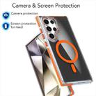 For Samsung Galaxy S24 Ultra 5G Dual-Color Transparent Black Magsafe Lens Holder Phone Case(White) - 3