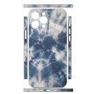 For iPhone 15 Pro Max All-inclusive PET Phone Decal Adhesive Sticker(Dark Blue White) - 2