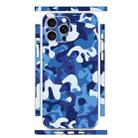 For iPhone 15 Pro Max All-inclusive PET Phone Decal Adhesive Sticker(Blue White) - 1